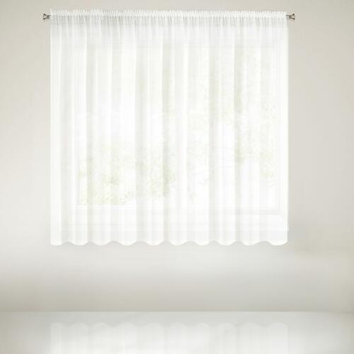 Hotová záclona s riasiacou páskou - Rebecca biela vintage 3 x 1,5 m